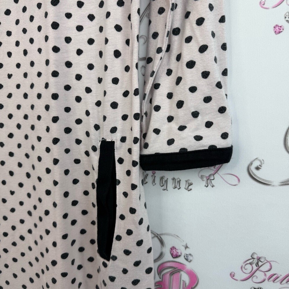Kate Spade dress dream a little light pink Black Polka Dot Dress black trim - Picture 8 of 14